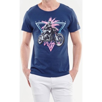 textil Hombre Tops y Camisetas Le Temps des Cerises Camiseta JUNIPERO Azul