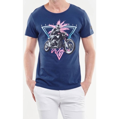 textil Hombre Tops y Camisetas Le Temps des Cerises Camiseta JUNIPERO Azul