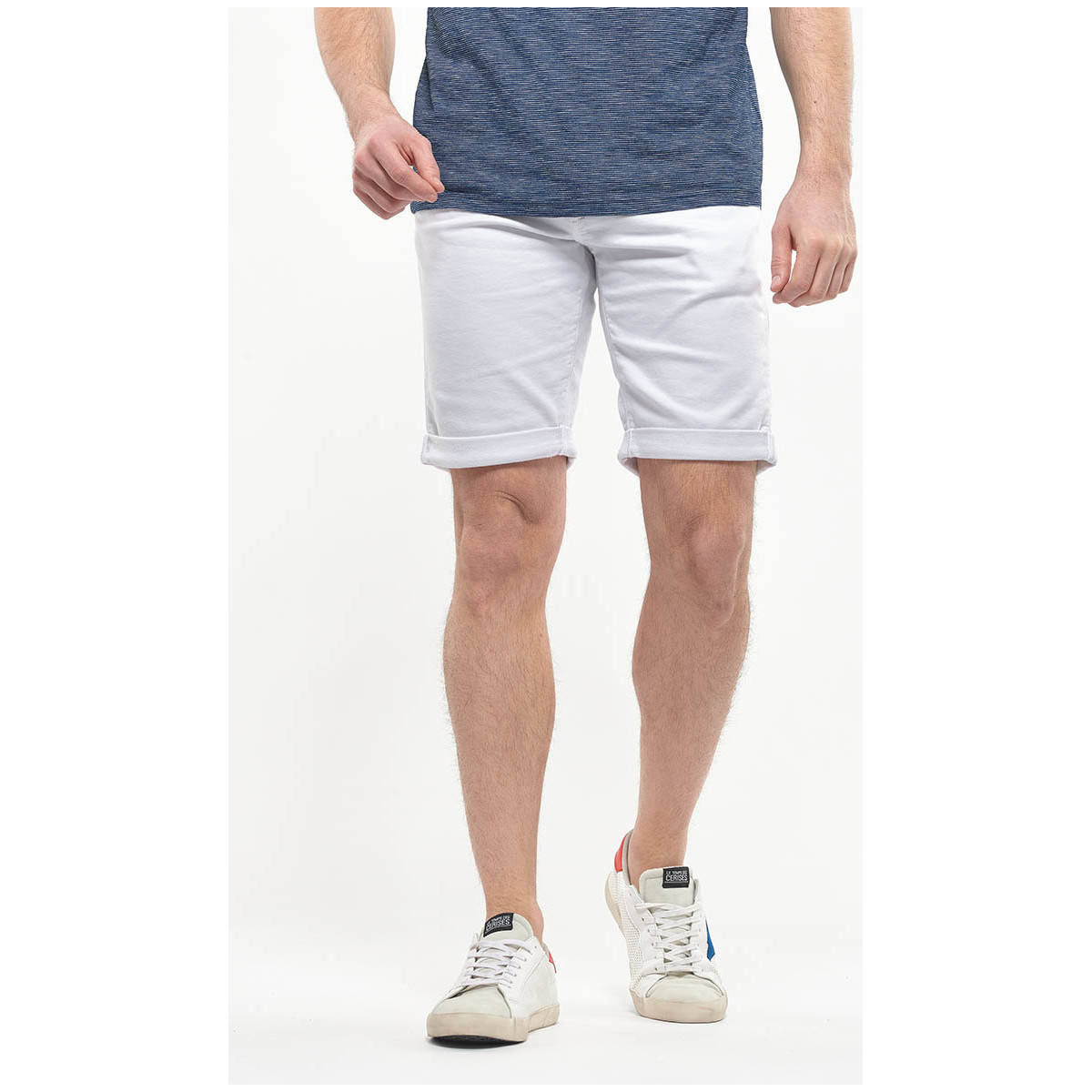 textil Hombre Shorts / Bermudas Le Temps des Cerises Bermudas short JOGG2 Blanco