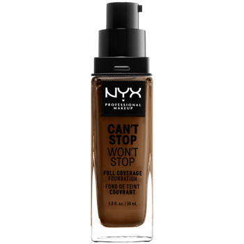 Belleza Mujer Base de maquillaje Nyx Professional Make Up Can't Stop Won't Stop Full Coverage Foundation walnut 