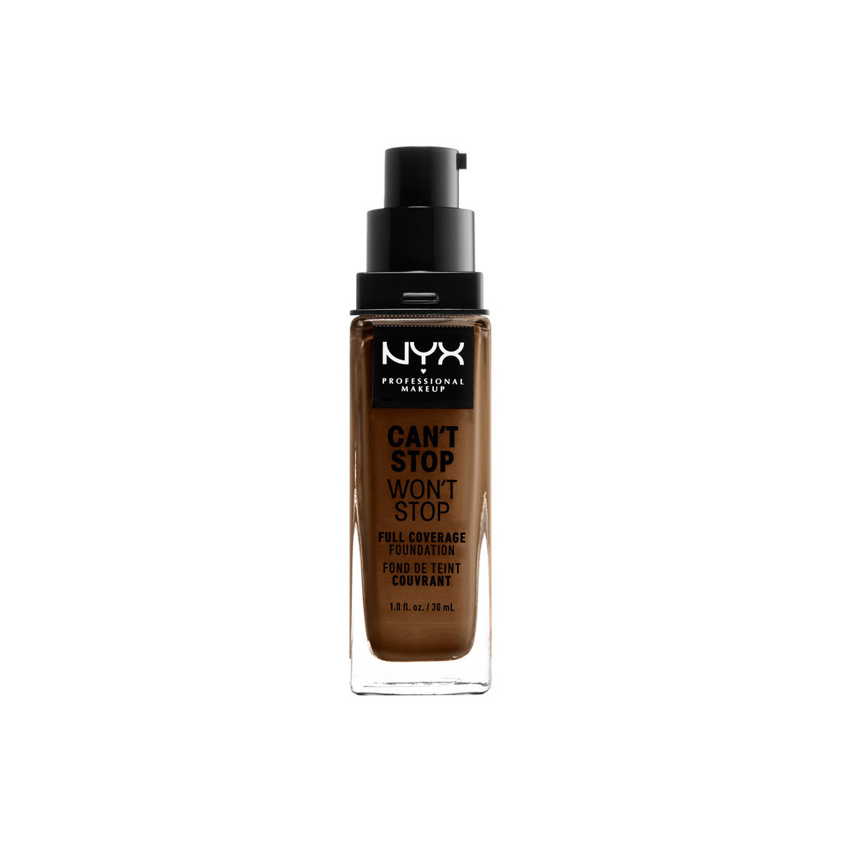 Belleza Base de maquillaje Nyx Professional Make Up Can't Stop Won't Stop Full Coverage Foundation walnut 