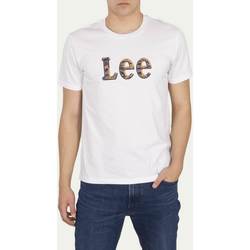 textil Hombre Camisetas manga corta Lee T-shirt  Camo Package Bright White Blanco