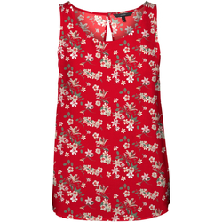 textil Mujer Camisetas sin mangas Vero Moda 10227823 VMSIMPLY EASY SL TANK TOP WVN GA GOJI BERRY Rojo