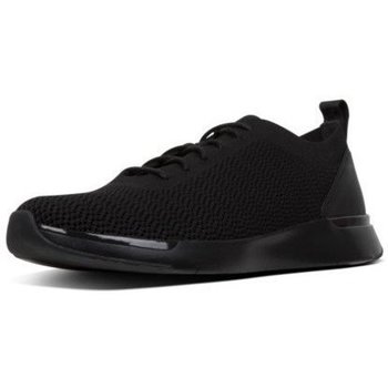 Zapatos Hombre Zapatillas bajas FitFlop FLEEXKNIT SNEAKERS - ALL BLACK CO Negro