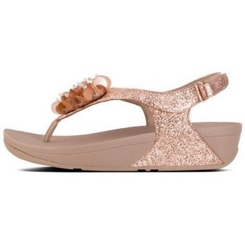 Zapatos Mujer Sandalias FitFlop BOOGALOO TM BACK STRAP SANDAL ROSE GOLD es Negro
