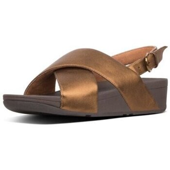 Zapatos Mujer Sandalias FitFlop LULU LEATHER BACK-STRAP SANDALS BRONZE CO Negro