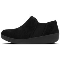 Zapatos Mujer Mocasín FitFlop SUPERCHELSEA SLIP-ONS BLACK SUEDE Negro