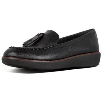 Zapatos Mujer Mocasín FitFlop PETRINA PATENT LOAFERS ALL BLACK Negro
