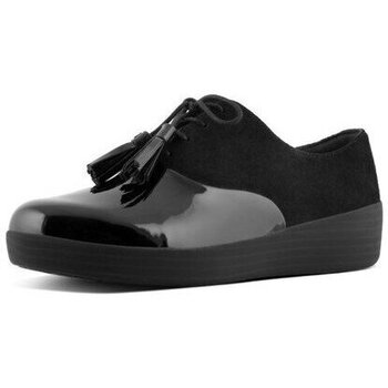 Zapatos Mujer Mocasín FitFlop CLASSIC TASSEL TM SUPEROXFORD ALL BLACK SUEDE Negro