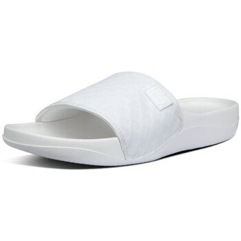 Zapatos Mujer Zuecos (Mules) FitFlop BEACH POOL SLIDES URBAN WHITE Oro