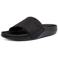 Zapatos Mujer Zuecos (Mules) FitFlop BEACH POOL SLIDES ALL BLACK Oro