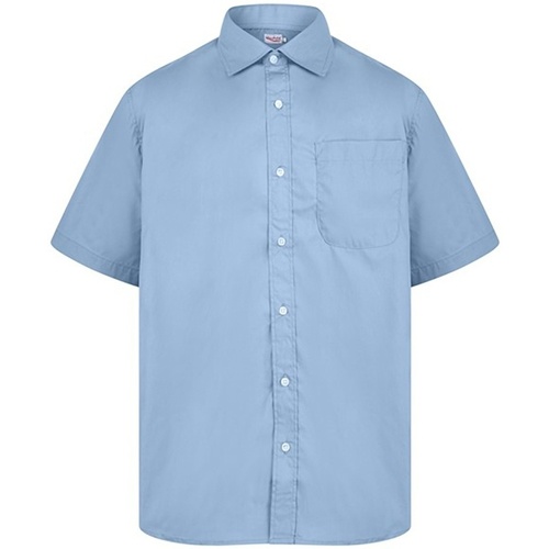 textil Hombre Camisas manga corta Absolute Apparel AB118 Azul