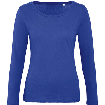 textil Mujer Camisetas manga larga B And C TW071 Azul
