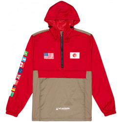 textil Hombre Chaquetas / Americana Huf Jacket flags anorak Rojo