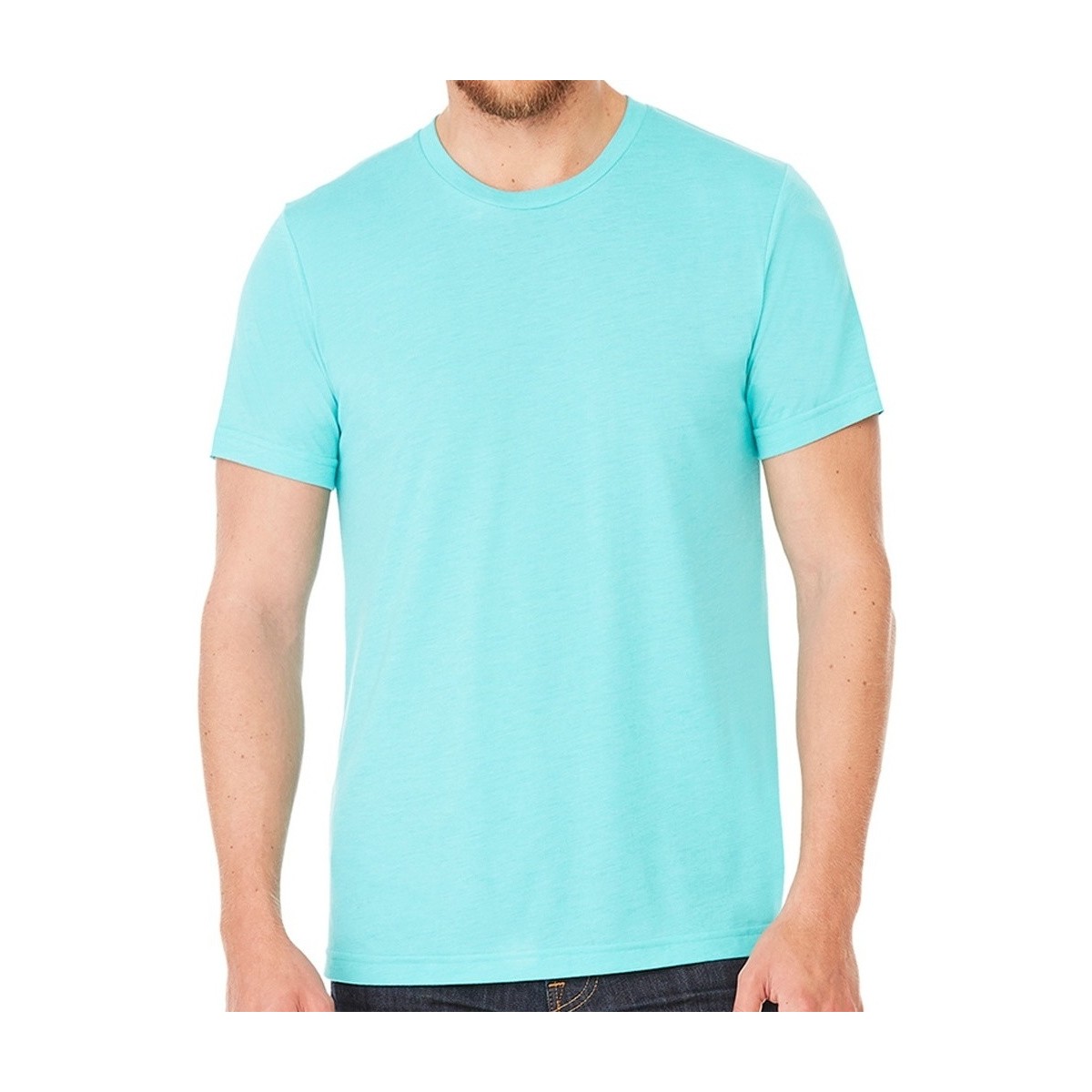 textil Camisetas manga larga Bella + Canvas Tri-Blend Azul