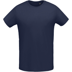 textil Hombre Camisetas manga larga Sols Martin Azul