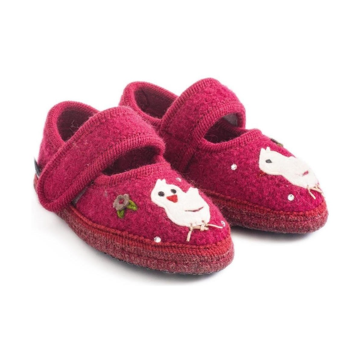 Zapatos Niños Pantuflas Haflinger 67306160 Rojo