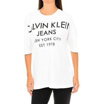 textil Mujer Camisetas manga larga Calvin Klein Jeans J20J204632-112 Blanco