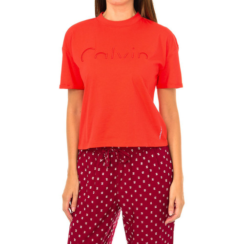 textil Mujer Camisetas manga larga Calvin Klein Jeans J20J206171-690 Rojo