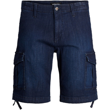 textil Hombre Shorts / Bermudas Jack & Jones 12183616 JJICHARLIE JJCARGO SHORTS AKM 731 Blue Denim Azul