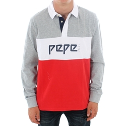 textil Hombre Polos manga larga Pepe jeans FEILDDING PM541216 265 FLAME Rojo