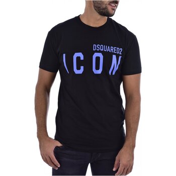 textil Hombre Camisetas manga corta Dsquared S79GC0001 - Hombres Negro