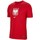textil Niño Camisetas manga corta Nike JR Polska Crest Rojo