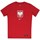 textil Niño Camisetas manga corta Nike JR Polska Crest Rojo