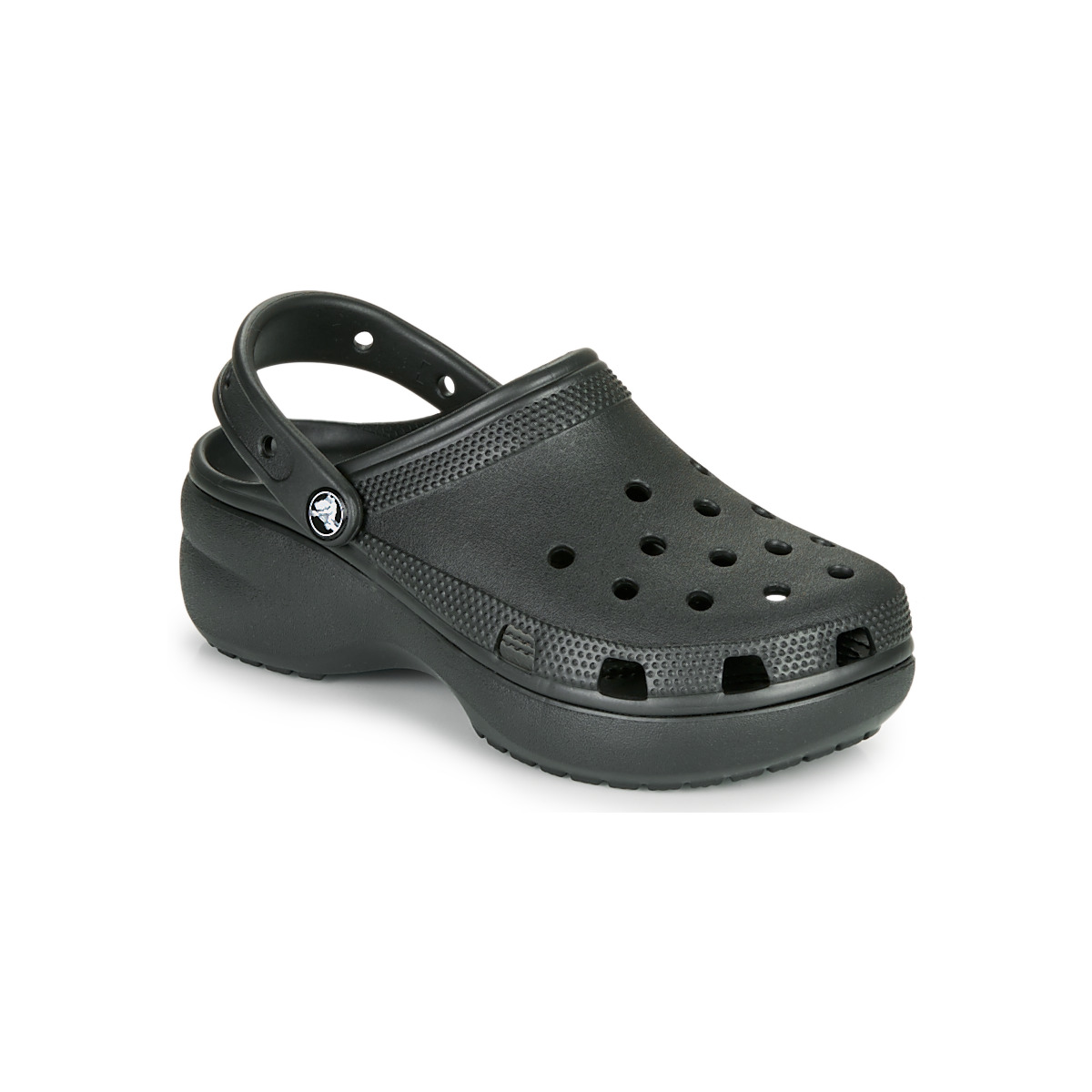 Zapatos Zuecos (Clogs) Crocs CLASSIC PLATFORM CLOG W Negro