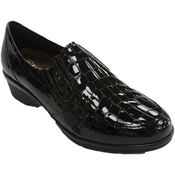 Zapatos Mujer Mocasín Pitillosms Zapato mujer con elásticos simulando pie negro