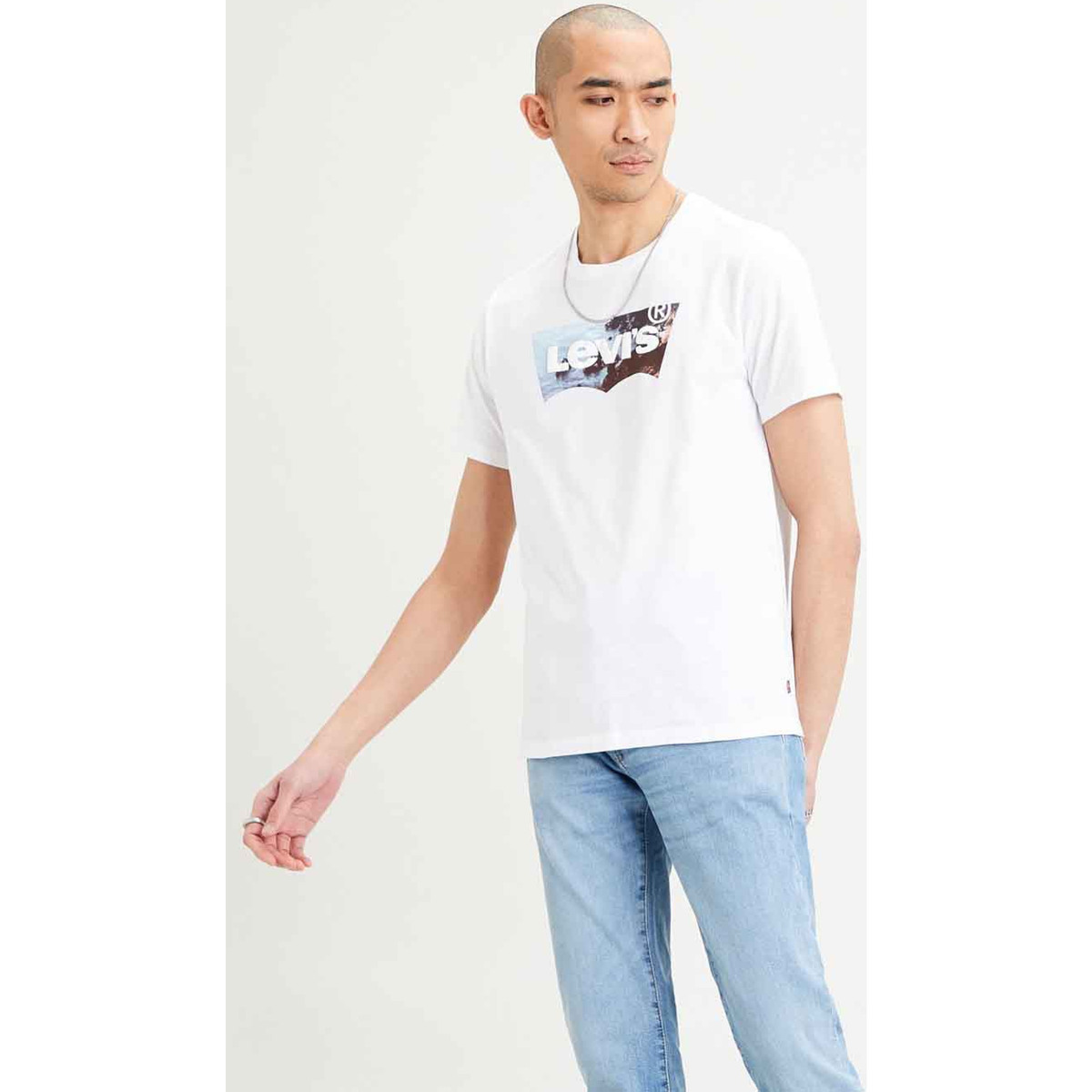 textil Hombre Camisetas manga corta Levi's CAMISETA LEVI'S® HOUSEMARK GRAPHIC Blanco