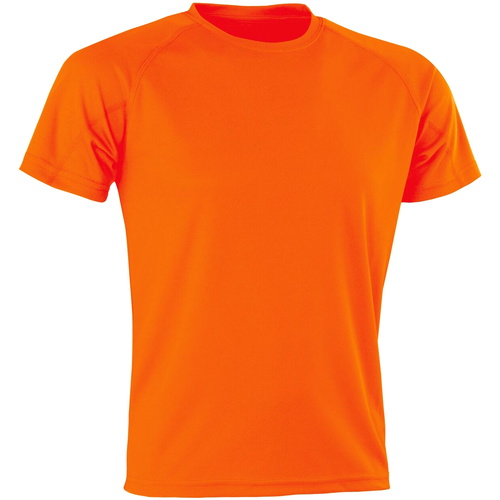 textil Hombre Camisetas manga larga Spiro Aircool Naranja
