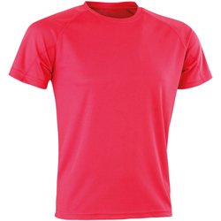 textil Hombre Camisetas manga larga Spiro Aircool Rojo