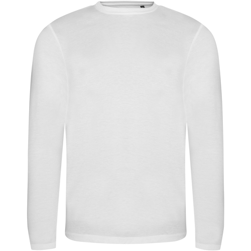 textil Hombre Camisetas manga larga Awdis JT002 Blanco