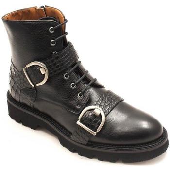 Zapatos Mujer Botines Calce 491-PI Negro