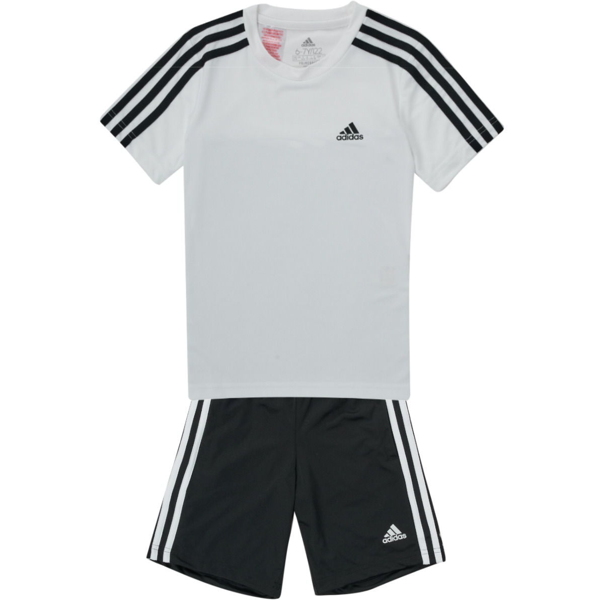 textil Niño Conjunto Adidas Sportswear B 3S T SET Blanco / Negro