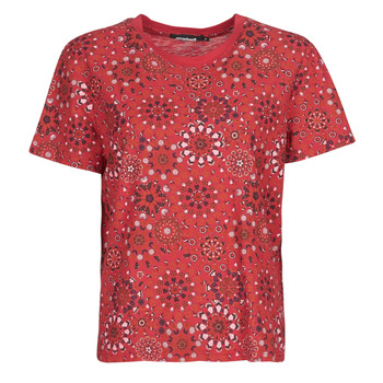 textil Mujer Camisetas manga corta Desigual LYON Rojo