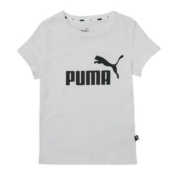 textil Niña Camisetas manga corta Puma ESS TEE Blanco