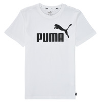 textil Niño Camisetas manga corta Puma ESSENTIAL LOGO TEE Blanco