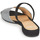 Zapatos Mujer Sandalias Perlato 11117-YORK-ARGENT-CAM-NOIR Negro / Plateado