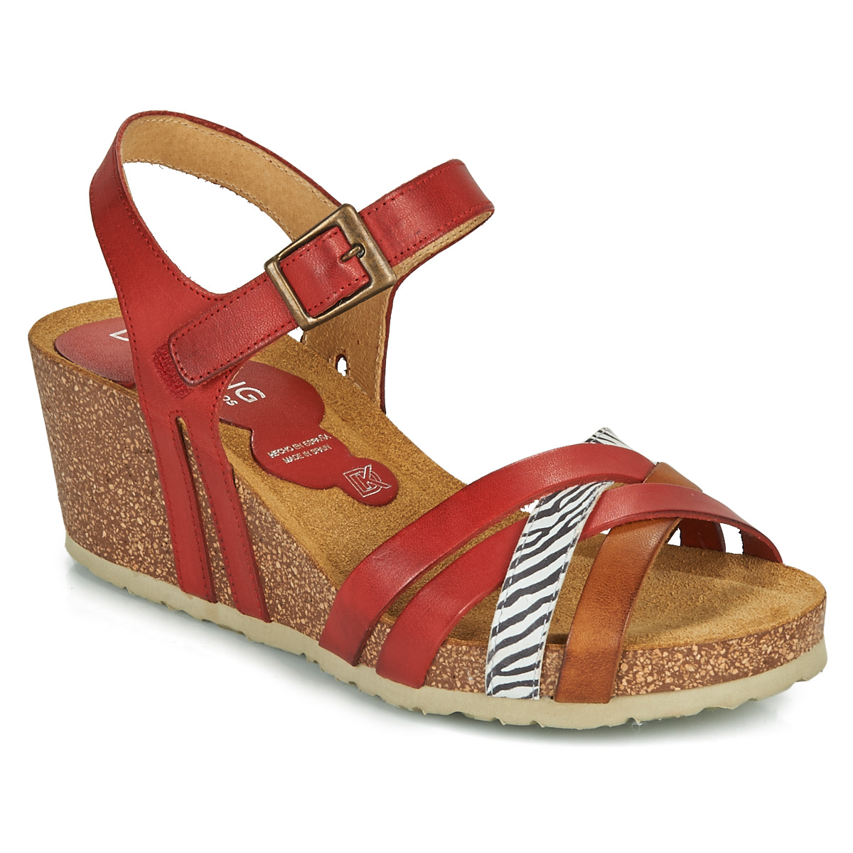 Zapatos Mujer Sandalias Dorking PALMA Rojo