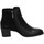 Zapatos Mujer Botas de caña baja Moda Bella Botin napa serraje Negro