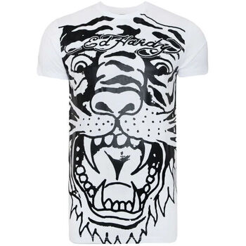 textil Hombre Camisetas manga corta Ed Hardy - Big-tiger t-shirt Blanco