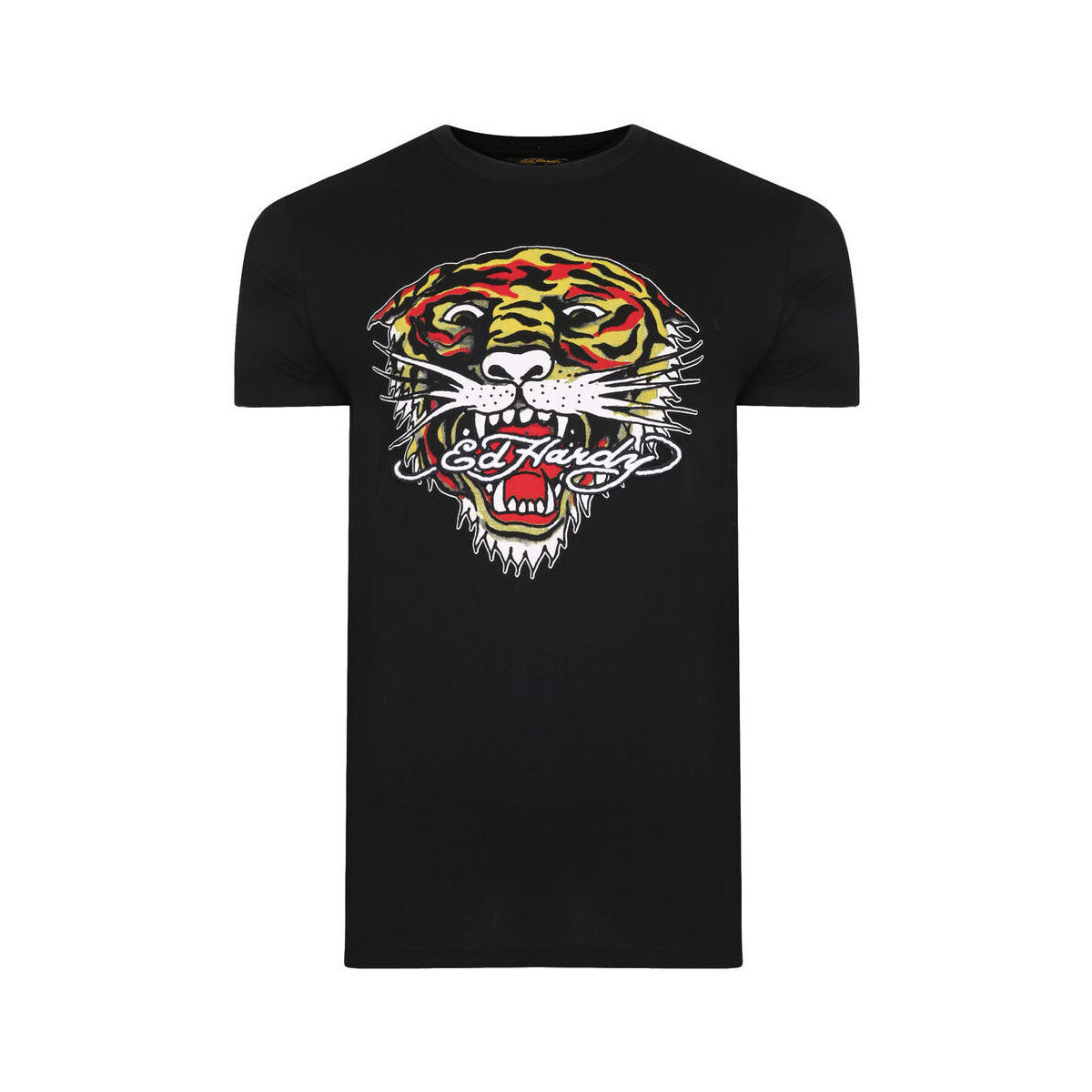 textil Hombre Camisetas manga corta Ed Hardy Mt-tiger t-shirt Negro