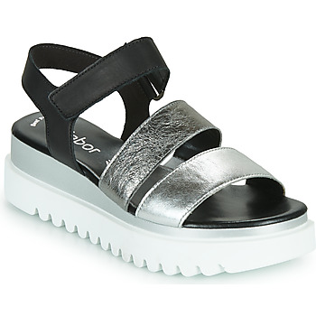 Zapatos Mujer Sandalias Gabor 6461061 Negro / Blanco / Plata