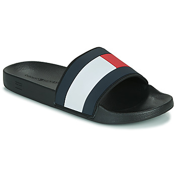 Zapatos Hombre Chanclas Tommy Hilfiger ESSENTIAL FLAG POOL SLIDE Negro