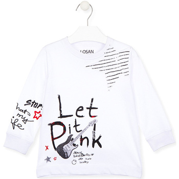 textil Niños Camisetas manga larga Losan 025-1000AL Blanco