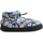 Zapatos Pantuflas Nuvola. Boot Home Printed 20 Pomp Azul