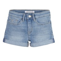 textil Niña Shorts / Bermudas Calvin Klein Jeans SLIM SHORT ESS Azul
