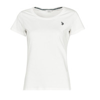 textil Mujer Camisetas manga corta U.S Polo Assn. BELLA R NECK TEE SS Blanco
